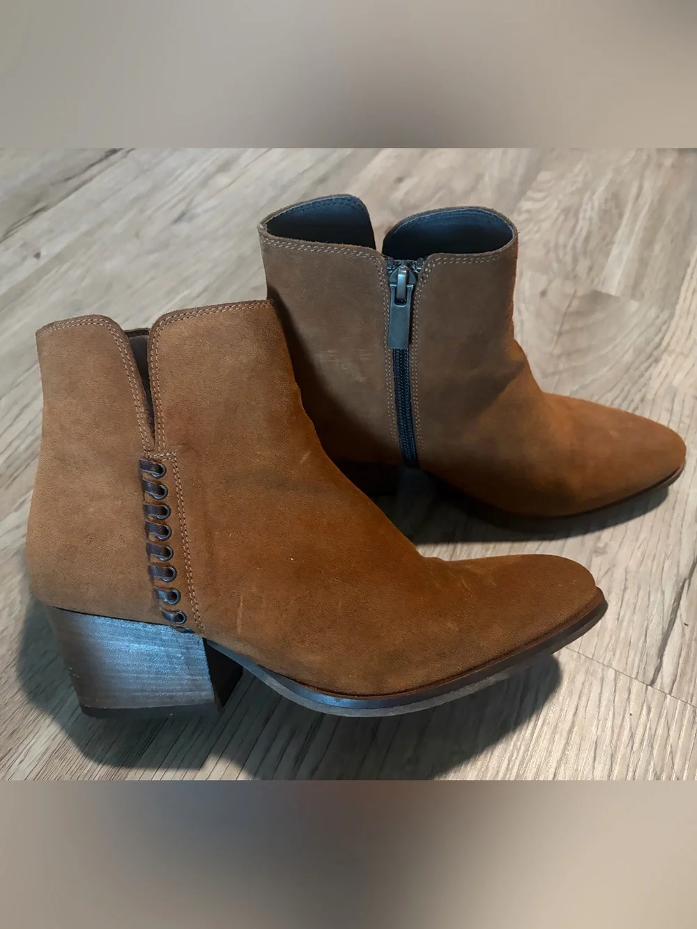 Brown Classic Side-Zip Suede Ankle Boots